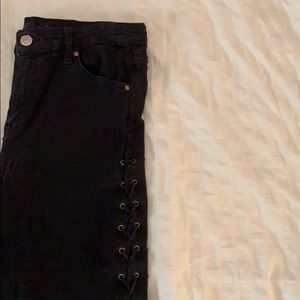 🚫sold on depop🚫Topshop Cropped Cross Toe Jeans